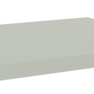 Rectangular gray slab with a smooth surface and slightly raised, rendered in a minimalist 3D style against a white background.