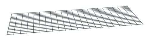 A rectangular metal grid with evenly spaced horizontal and vertical lines, forming small square openings across the surface. The grid is positioned at a slight angle, giving a three-dimensional perspective.
