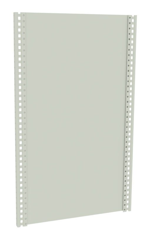 brpfhopmlae2dydi0ms0.jpg A light grey, perforated metal panel with a rectangular shape. The sides have evenly spaced square holes for mounting or attachment. The panel has a smooth surface and straight edges, set against a plain white background.