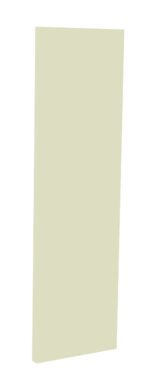 A tall, rectangular, beige acoustic wall panel against a plain white background.