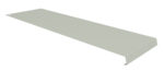 A gray, flat metal bracket with a simple, rectangular shape is displayed against a white background. The bracket features a single hole on one end, suggesting it is designed for installation or mounting purposes.