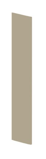 A tall, rectangular, standing panel in a neutral beige color is shown against a plain white background. The panel is simple in design with smooth edges and appears to be made of a solid material.