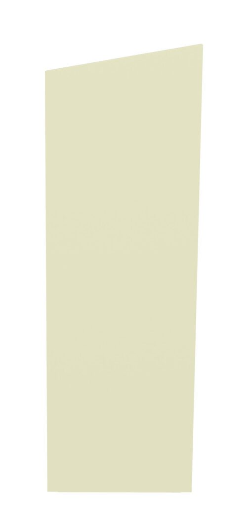 A tall, narrow, light beige rectangular shape standing upright against a white background.