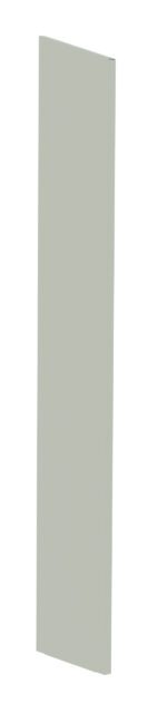 Tall, narrow rectangular panel in light gray color, standing upright against a plain white background.