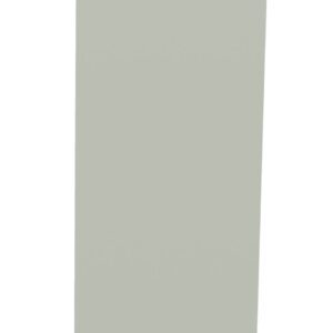 A tall, narrow, and slightly angled light gray rectangular shape against a plain white background.