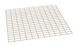 A beige square grid with evenly spaced vertical and horizontal lines creating small squares. The grid is viewed from an angled perspective on a plain white background.