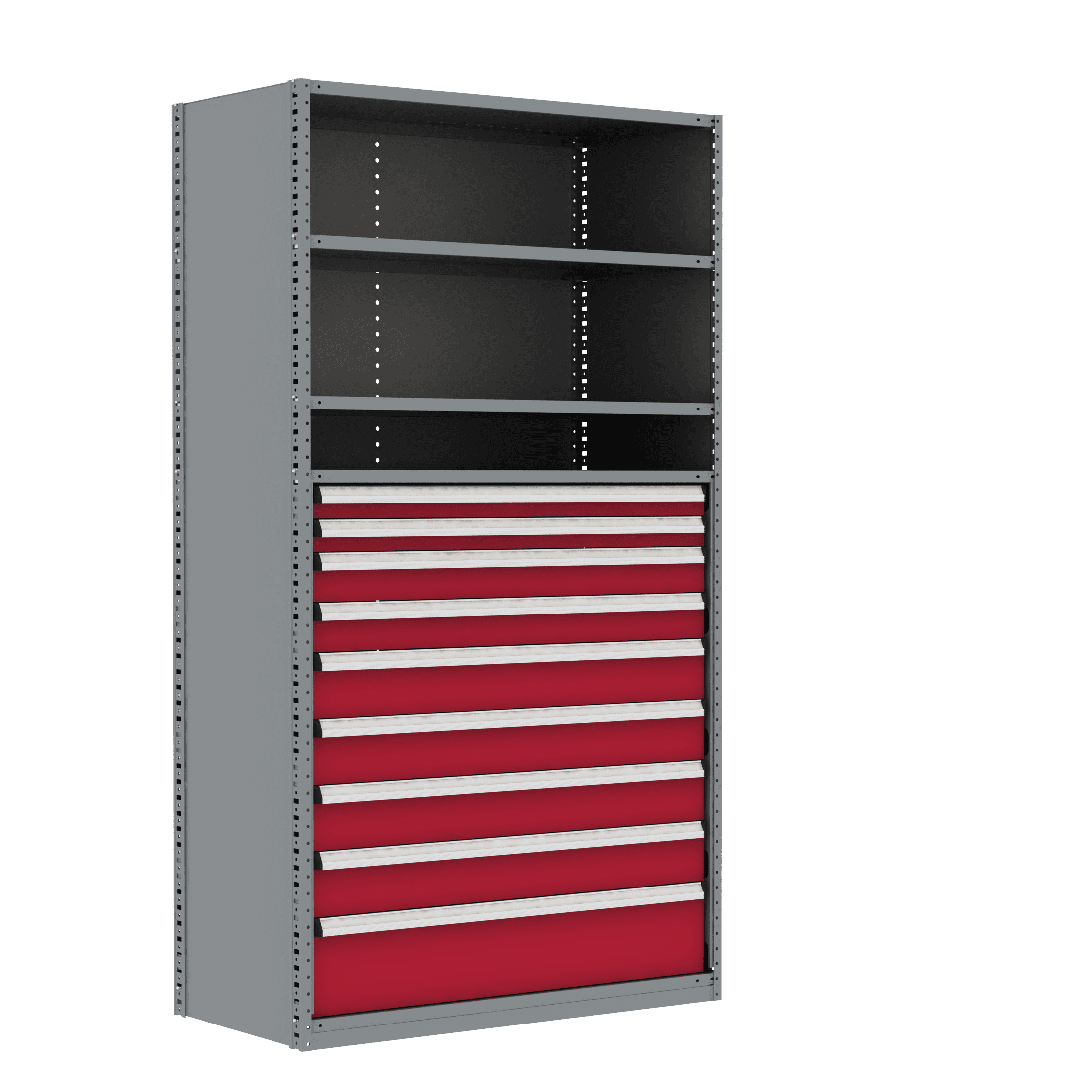 Borroughs DIS Preconfigured Drawer System Unit, 9 Drawers