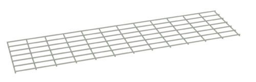 Rectangular metal grid with evenly spaced square openings, shown against a white background. The grid has a slightly angled perspective.