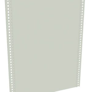 Green metal panel with perforated edges, designed for structural or mounting purposes. The panel is rectangular and shown against a white background.