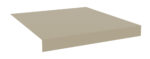 A digital rendering of a beige, rectangular object that resembles a slab. It has a smooth surface and straight edges, viewed from an angled perspective, creating a three-dimensional appearance. The background is plain white.