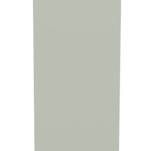 Tall, narrow, rectangular panel in a light gray color with one slanted top edge against a white background.