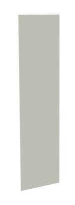 A plain, light grayish-green rectangular panel positioned vertically against a white background.