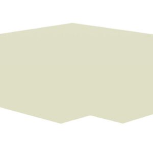 A simple illustration of a large, flat, light beige square with two small rectangular shapes extending downward from the edges on opposite sides, resembling a table top or platform. The background is plain white.