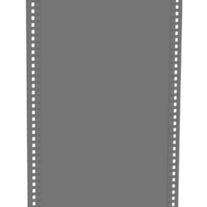 Gray vertical server rack side panel with two perforated edges for ventilation and attachment purposes, set against a white background.
