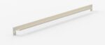 A beige, rectangular metal bar with holes at both ends, designed for mounting or support against a wall or other surface. The background is plain white, highlighting the simplicity and functional design of the object.