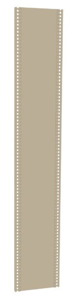 Illustration of a vertical beige filmstrip with small rectangular perforations along both edges. The strip is blank with no visible images or markings.