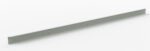 A long, thin metal beam with a light gray color, featuring small holes along its length. It is positioned diagonally against a plain white background.