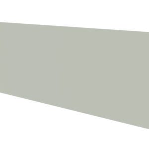 A computerized rendering of a gray L-shaped metal bracket, shown at an angle. The longer side is vertically oriented, while the shorter side extends horizontally at the bottom. The background is plain white.