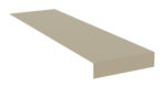 A beige, elongated rectangular object resembling a flat plank, standing against a white background. Its top surface is smooth, and it has a slight shadow underneath.