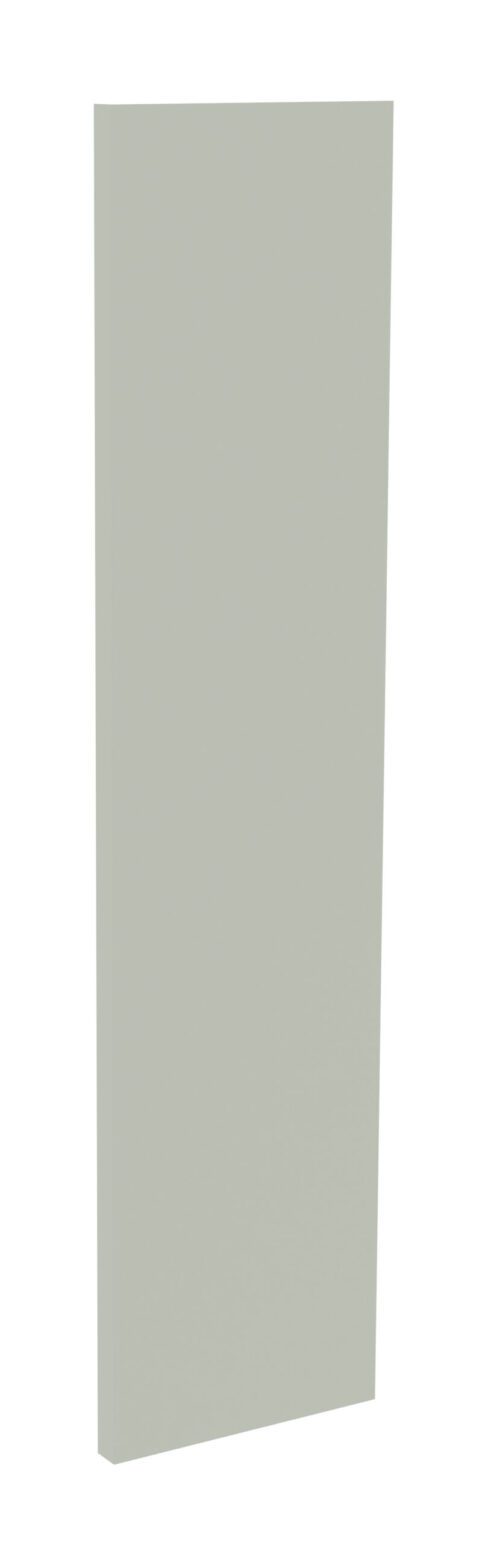 A tall, rectangular panel with a smooth, matte surface in a muted green color, set against a plain white background.