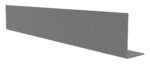 A gray, L-shaped metal beam is shown against a plain white background. The profile features a vertical section and a perpendicular base, resembling a structural support component.