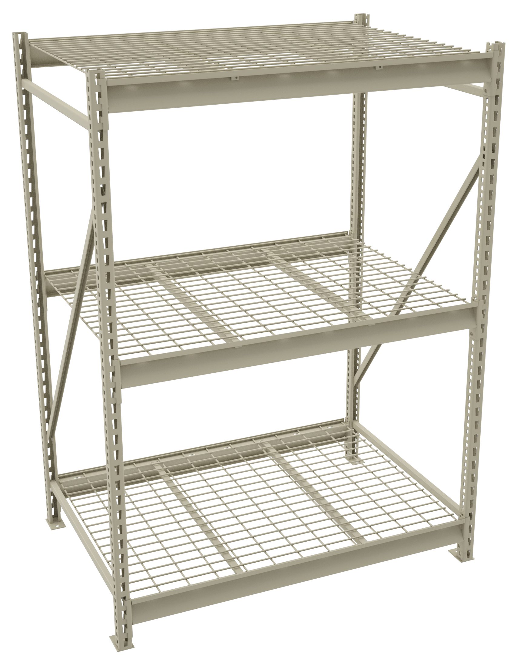 Storage Rack Starter Unit with Wire Decking Sand