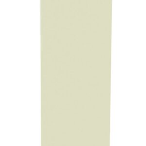 A tall, thin, rectangular beige panel standing upright against a plain white background.