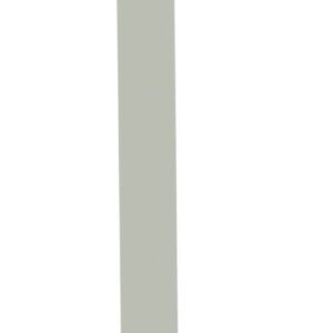 A tall, narrow, vertical gray rectangle set against a plain white background.