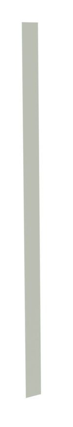 A tall, thin, vertical gray rectangle standing against a white background.