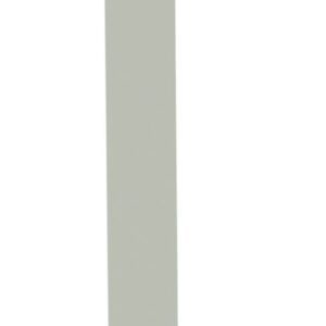 A tall, thin, vertical gray rectangle standing against a white background.