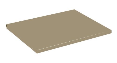 Illustration of a flat, rectangular, tan-colored panel with a simple geometric shape. The panel has a slight 3D effect, showing depth with visible lines and edges, on a white background.