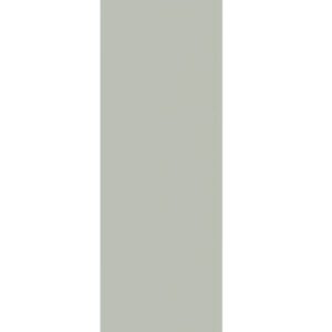 A tall, narrow, rectangular, light gray panel is displayed vertically against a white background.