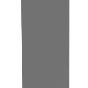 A tall, rectangular, gray slab or panel standing upright against a plain white background. The panel has a smooth surface and a slightly angled perspective.