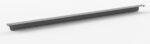 Long, metallic linear actuator with attachments on either end, displayed on a plain white background.