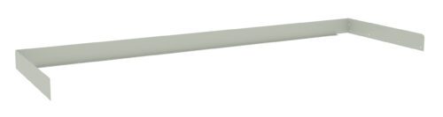 A light gray metal L-shaped bracket with a simple design, featuring evenly spaced holes along its surface for mounting or joining purposes. The bracket is shown against a white background.