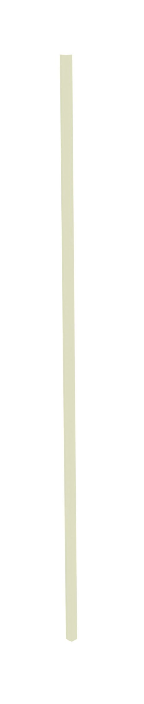 gt2sm1z1mt3bmmr0rskg.jpg A beige wooden pencil standing upright against a plain white background.