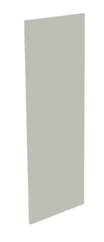 A tall, rectangular, light gray acoustic panel with a smooth surface, standing upright. The panel is shown against a plain white background.