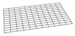 A tilted rectangular metal grid with evenly spaced horizontal and vertical lines on a white background.