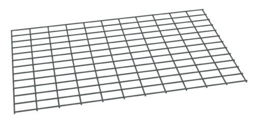 gumxpig7dept5q4pnjyh.jpg A tilted rectangular metal grid with evenly spaced horizontal and vertical lines on a white background.