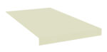 A rectangular, light beige slab with a slight shadow, giving it a three-dimensional appearance, on a white background.
