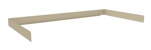 A beige rectangular frame with three sides, possibly a metal bracket or support structure. The flat surfaces have small holes near the ends, likely for mounting or screwing into place. The image is against a plain white background.