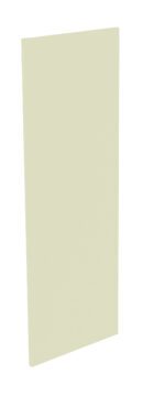 A plain, rectangular, vertical panel in a light beige color is displayed against a white background. The panels surface is smooth and unadorned.