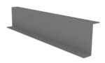 A gray metallic bracket with a flat, elongated design and holes at each end. It has a textured surface, appearing sturdy and industrial. The bracket is shown against a white background.
