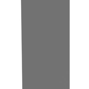 A tall, narrow gray rectangle on a white background, appearing to be slightly tilted to one side.