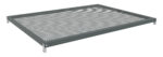 Metal mesh panel with a rectangular frame and angled edges. The panel has a grid-like design with evenly spaced holes. There are four metallic brackets at the corners for mounting or support. The panel is positioned against a white background.