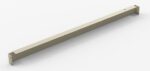 Image of a beige horizontal metal bar with square ends, featuring small holes on each end. The bar is placed on a neutral background, casting a subtle shadow beneath it.