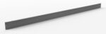 A long, narrow metal bracket with multiple holes along its length, designed for mounting or support. It has a simple, minimalist industrial design with a matte gray finish and is positioned diagonally in the image.