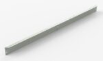 A long, thin metal bar with multiple holes along its length, shown on a plain white background. The bar is angled slightly, revealing its rectangular shape and flat surface.