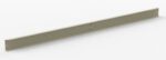 A long, thin, beige metal bracket with two rounded holes near the center and small holes at each end against a plain white background.