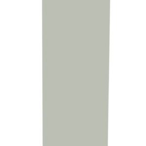 Tall, narrow, light gray panel standing upright against a white background.